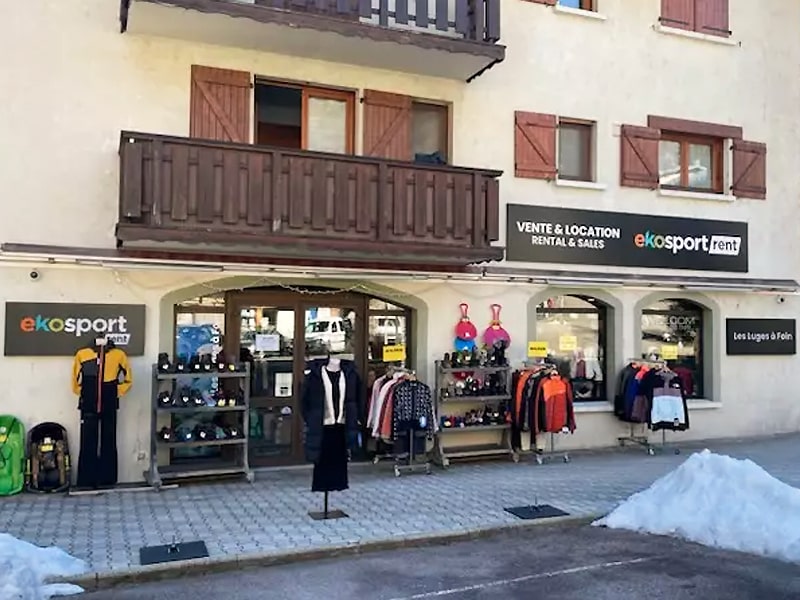 Magasin de location de ski Ekosport-Rent Les Luges à Foin à 10 rue Jean Jaurès, Bozel