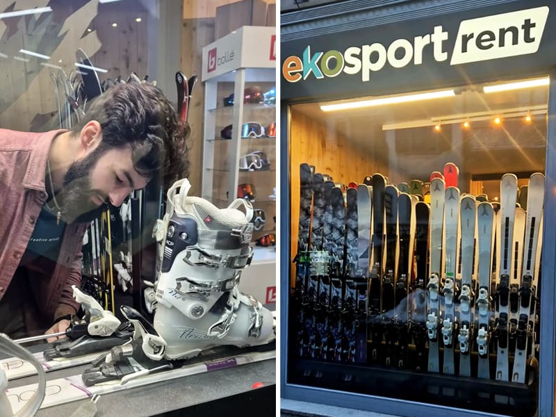 Magasin de location de ski Ekosport-Rent O'Centre à 23 Place de l'Église, Chamonix