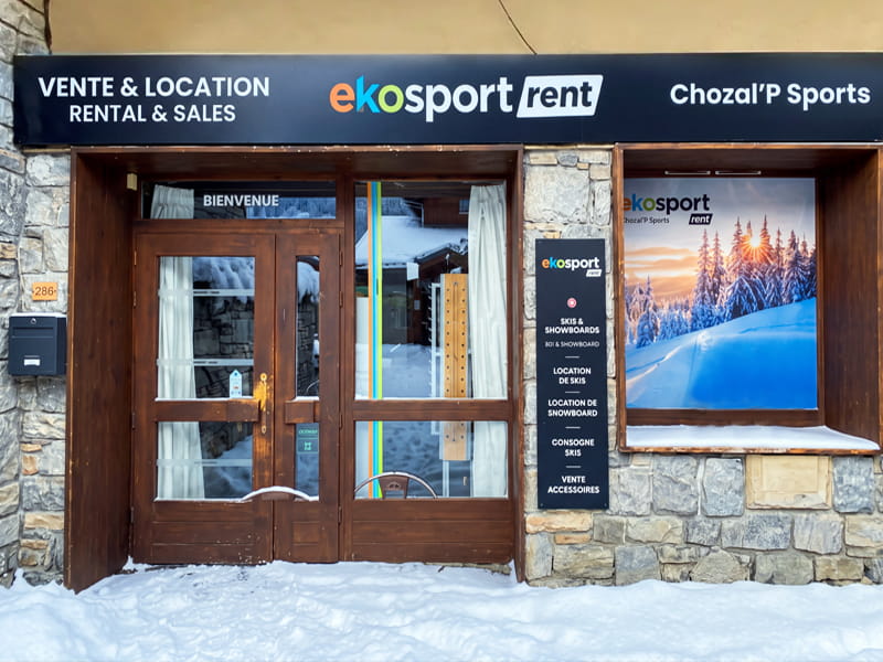 Magasin de location de ski Ekosport-Rent Le Village à 269 Rue de la Voûte - Hauteluce Village, Hauteluce