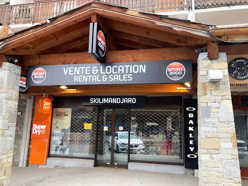 Magasin de location de ski Skilimandjaro à 3, route du Serveray, Les Carroz d’Araches