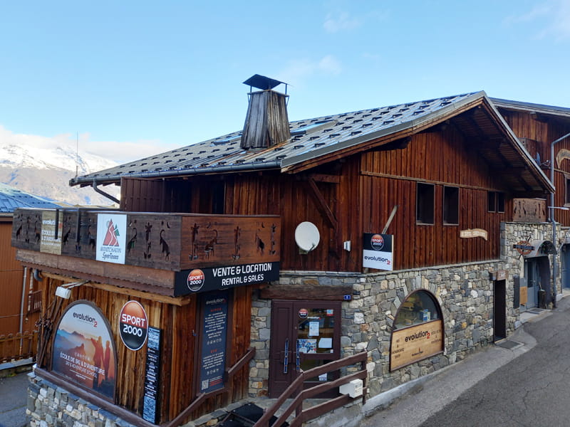 Magasin de location de ski Ski Shop Montchavin Sportshop Paradiski à 5, rue de la Glisse, La Plagne - Montchavin