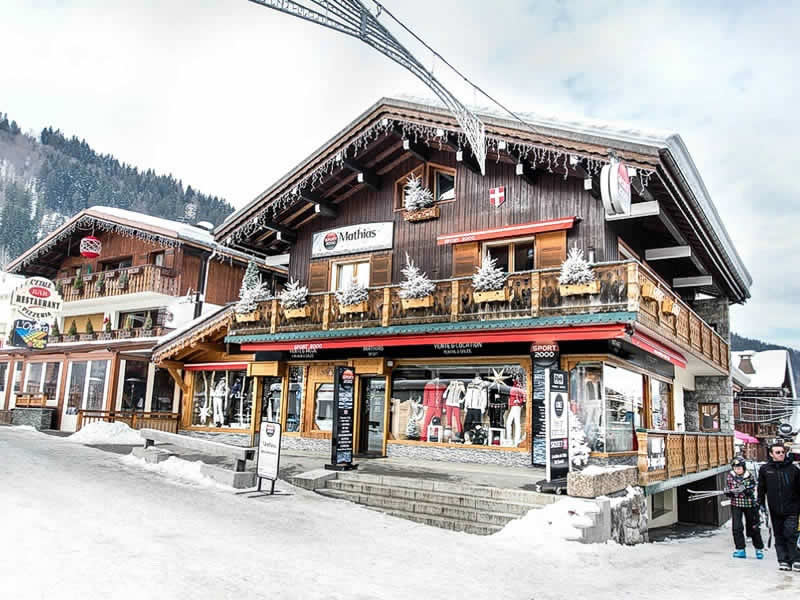 Magasin de location de ski Mathias Sports à 60 Taille de Mas du Pleney, Morzine