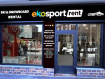 Magasin de location de ski Ekosport-Rent O'Shop à Chamonix, 87 Place Edmond Desailoud