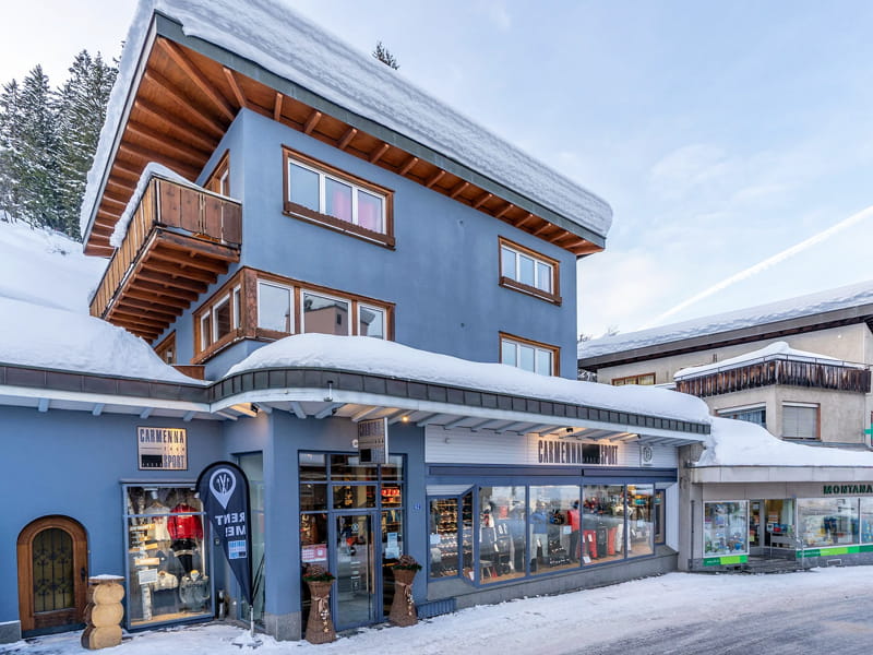 Magasin de location de ski Carmenna Sport à Äussere Poststrasse, Arosa
