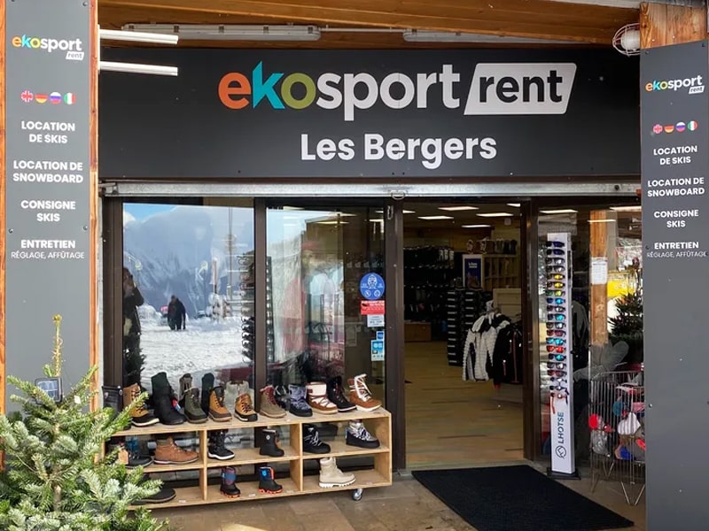 Magasin de location de ski Ekosport-Rent Les Bergers à Centre Commercial des Bergers, Alpe d’Huez