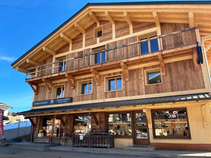 Magasin de location de ski Dumoulin Sports à Chef Lieu, Crest-Voland