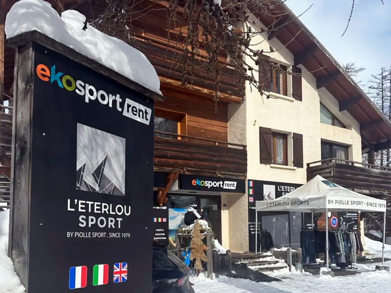 Magasin de location de ski Ekosport-Rent L'Eterlou Sport à Cr Georges Rohner, Vars