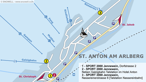 Plan St. Anton am Arlberg