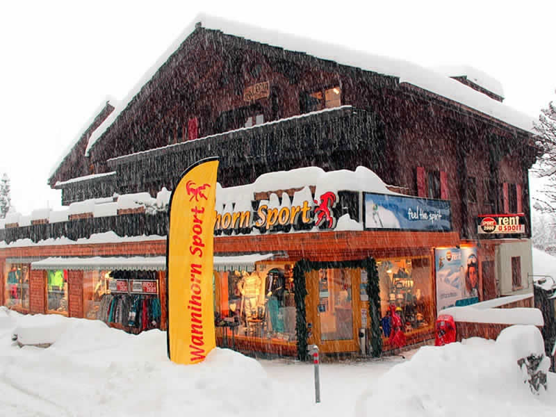 Magasin de location de ski Wannihorn Sport à Dorfzentrum Grächen 169, Grächen