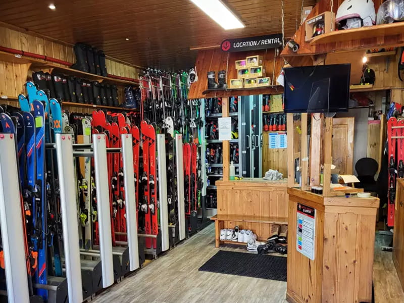 Magasin de location de ski Ekosport-Rent Foux de Ski à Étoile des neiges, La Foux d’Allos