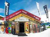 Magasin de location de ski Burgener Sport à Fiesch, Fiescheralp [direkt neben Luftseilbahn]