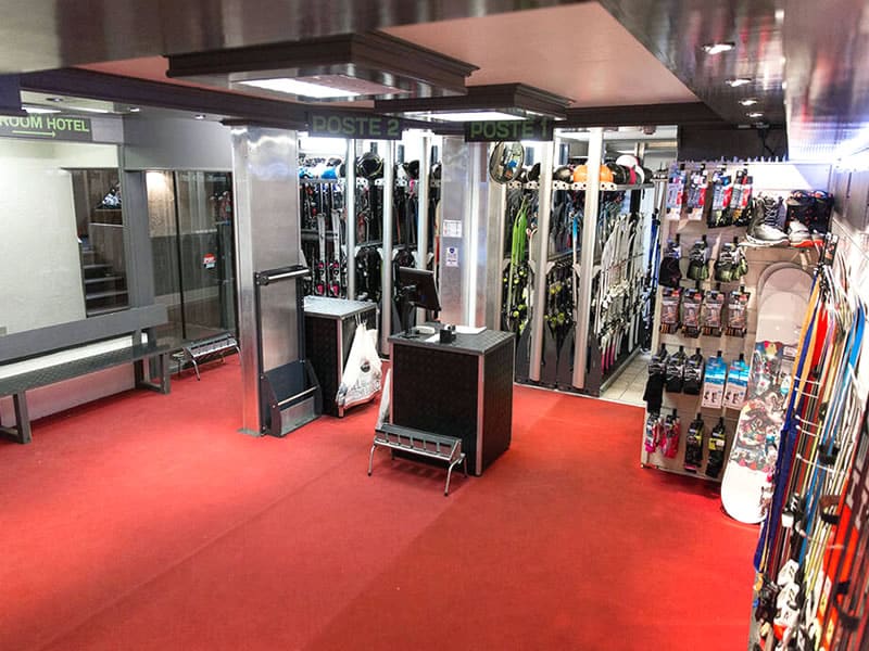 Magasin de location de ski Audacius Shop à Galerie comerciale de l'hotel Le Val Thorens, Val Thorens