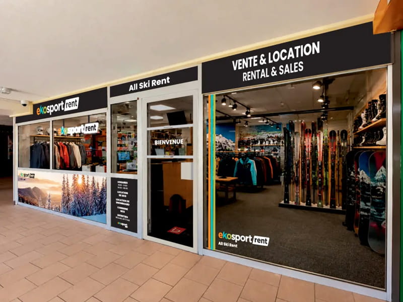 Magasin de location de ski Ekosport-Rent All Ski Rent à Galerie Commerciale, Le Bois d'Aurouze, Superdévoluy