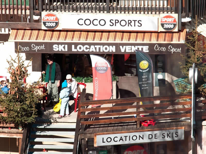 Magasin de location de ski Coco Sport à Immeuble Soldanelles Les Orgières, Auris-en-Oisans