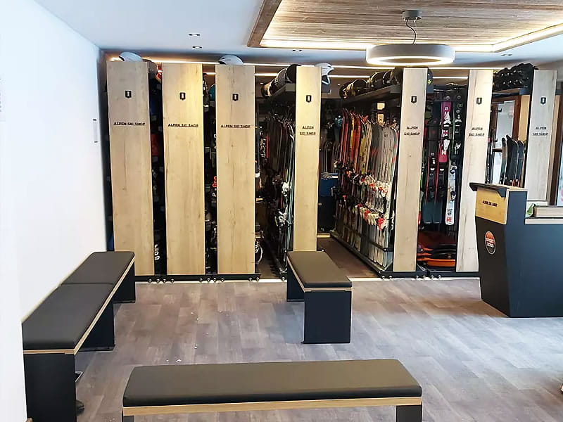 Magasin de location de ski Alpen Ski Shop à Les Eucherts - Résidence Alpen Lodge, La Rosiere