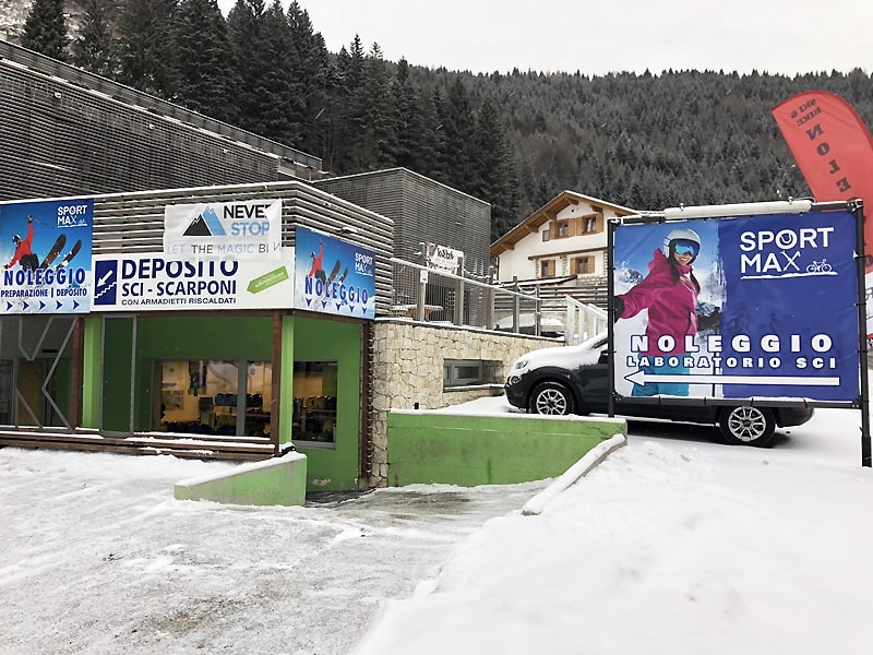 Magasin de location de ski Sport Max Folgaria à Località Fondo Grande 52 [sotto all'Hotel Kube], Folgaria