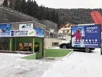 Magasin de location de ski Sport Max à Folgaria, Località Fondo Grande 52 [sotto all'Hotel Kube]