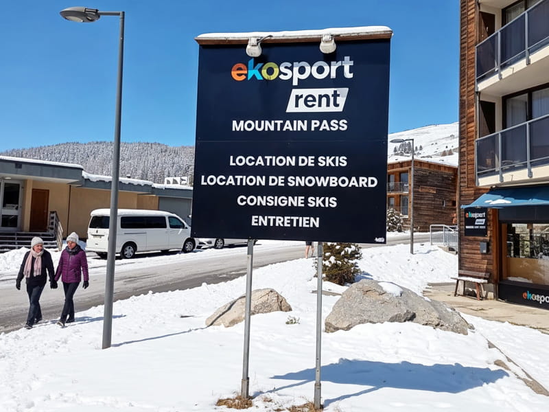 Magasin de location de ski Ekosport-Rent Mountain Pass à Montée du roc blanc, Orcieres Merlettes
