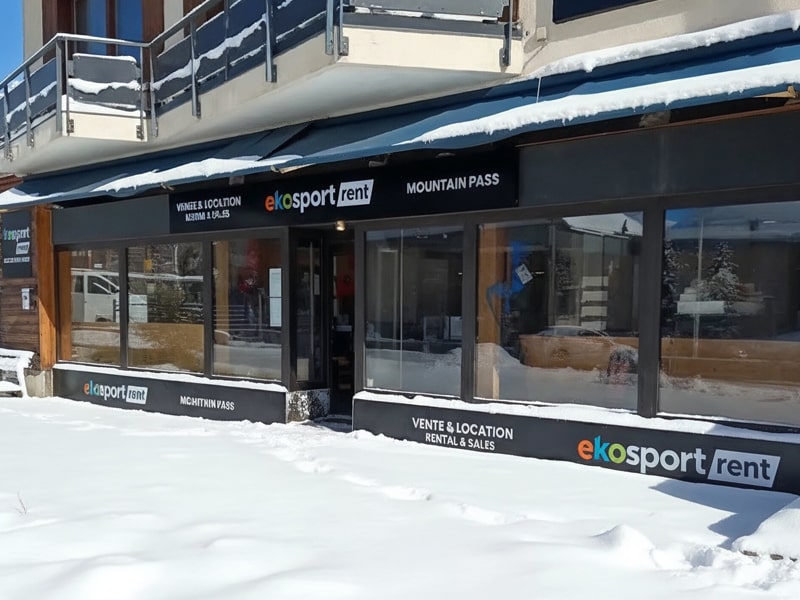 Magasin de location de ski Ekosport-Rent Mountain Pass à Montée du roc blanc, Orcieres Merlettes