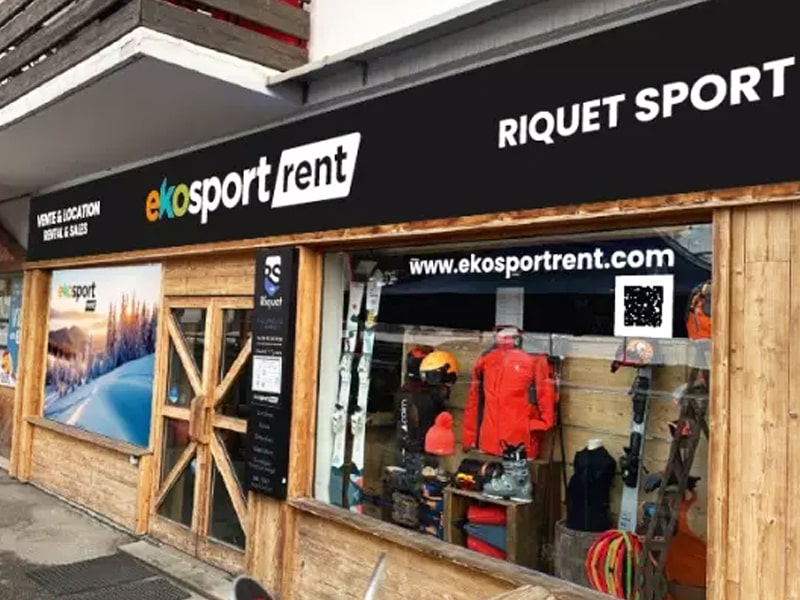 Magasin de location de ski Ekosport-Rent Riquet Sport Aravet à Place de l'Aravet, Serre Chevalier Villeneuve