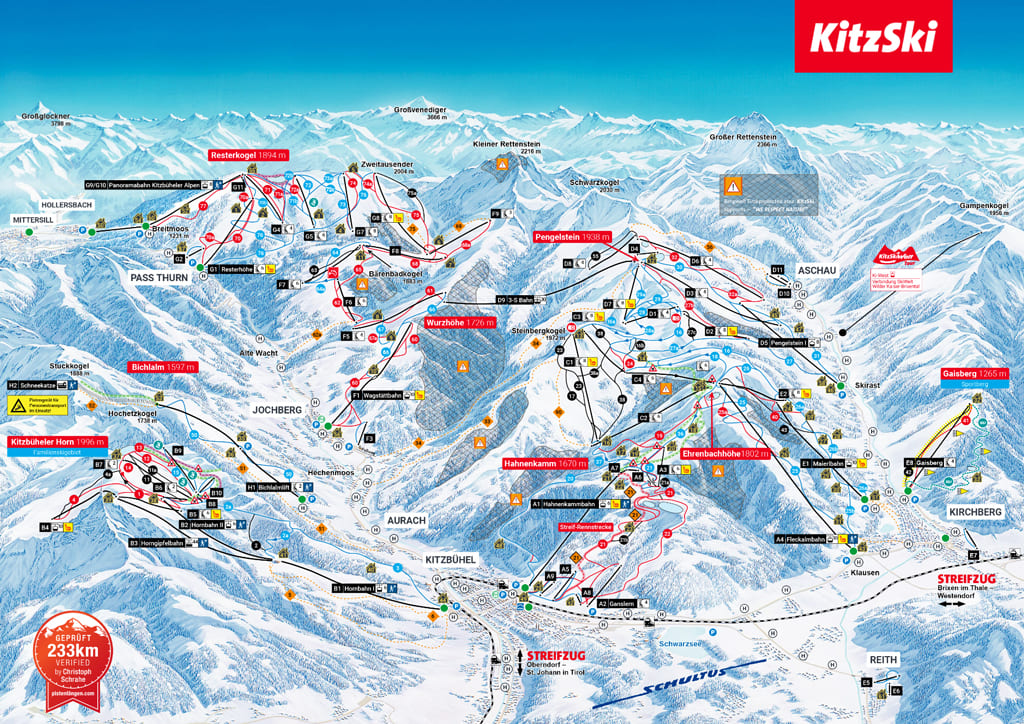 Skimap Kirchberg i. Tirol