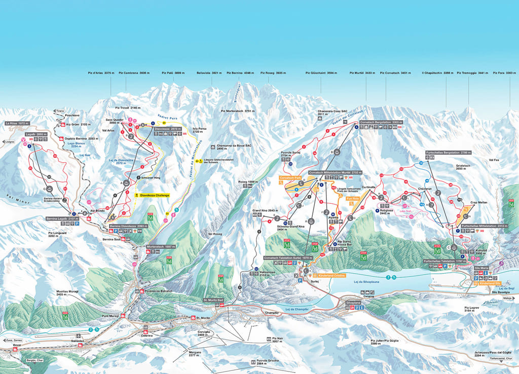 Skimap Pontresina